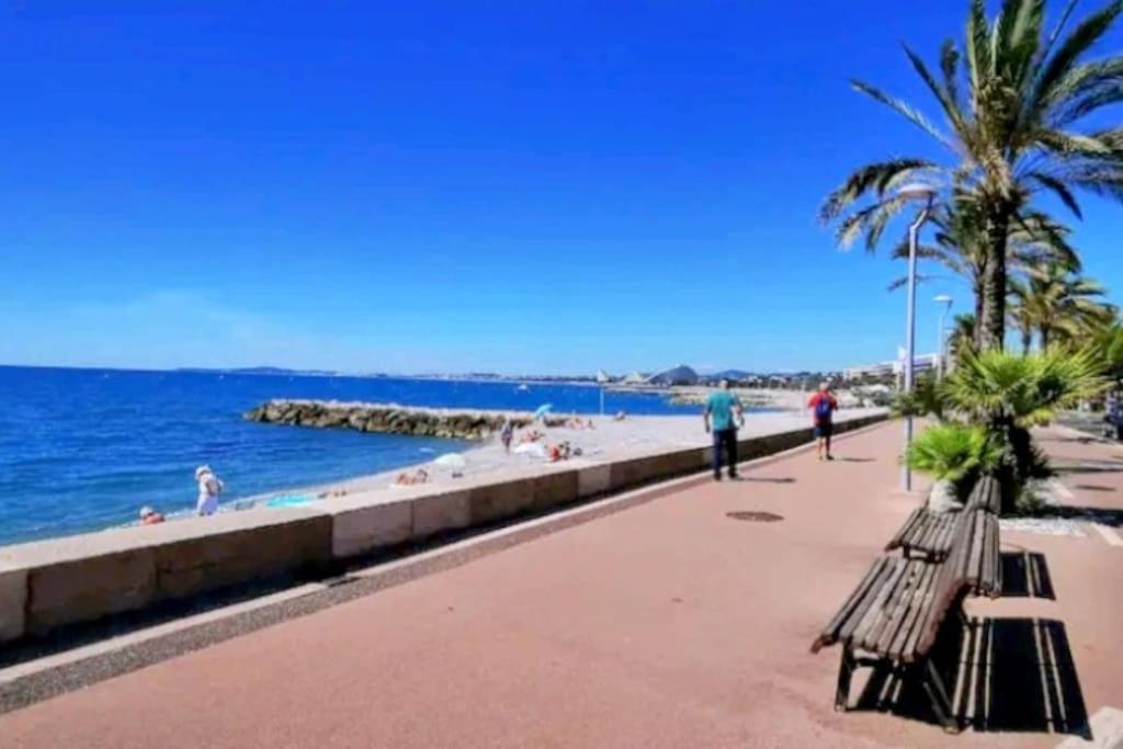 Cocon Marin 4 Studio Proche Mer Parking Wifi Cagnes-sur-Mer Zewnętrze zdjęcie
